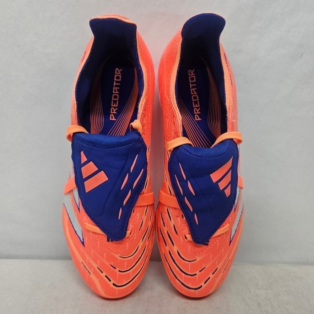 Adidas Predator League FT FG/MG Soccer Cleats JI1112 Orange Blue Mens Size 12 - Picture 5 of 10